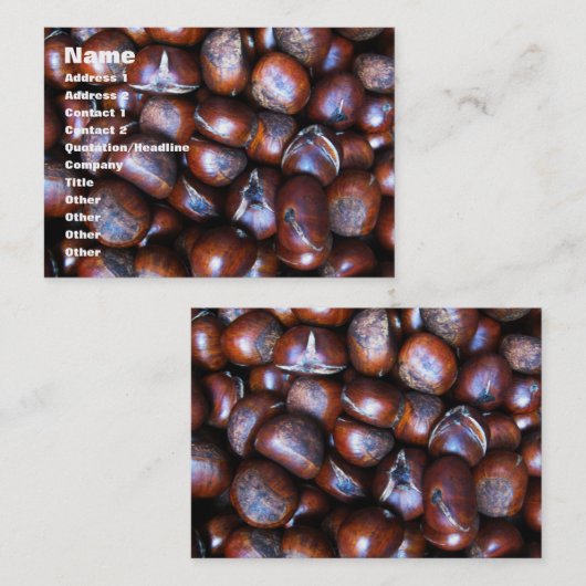 栗 名刺 (正面/裏面)