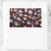 栗 長方形シール (バッグ)