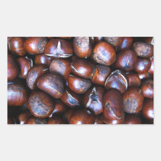 栗 長方形シール (正面)