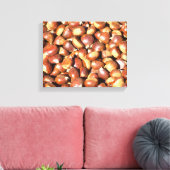 栗–211079栗の甘栗の甘栗のデリ キャンバスプリント (インサイチュ (リビング))