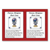 校友アルミニウム角状のユニコーンのトレーディングカード テーブルナンバー (裏面)