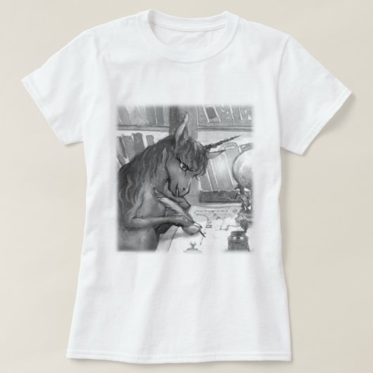 校友- BWのプロフィールのTシャツ Tシャツ (デザイン正面)
