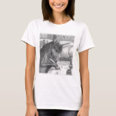 校友- BWのプロフィールのTシャツ Tシャツ (正面)