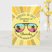 校外先生 カード (黄色い花)