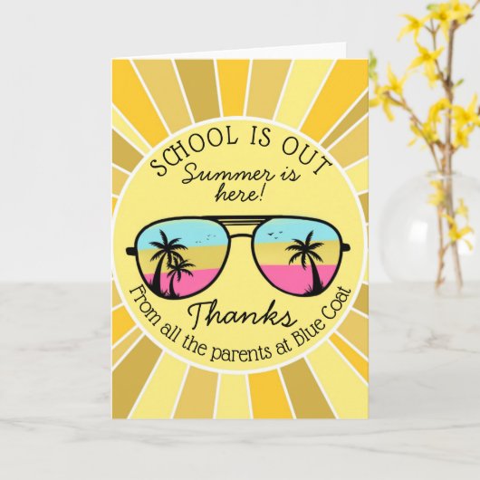 校外先生 カード (黄色い花)