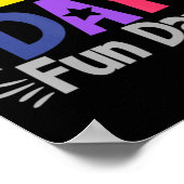 校外活動日おもしろい日おもしろい先生キッズフィールドダ ポスター (角)