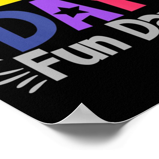 校外活動日おもしろい日おもしろい先生キッズフィールドダ ポスター (角)