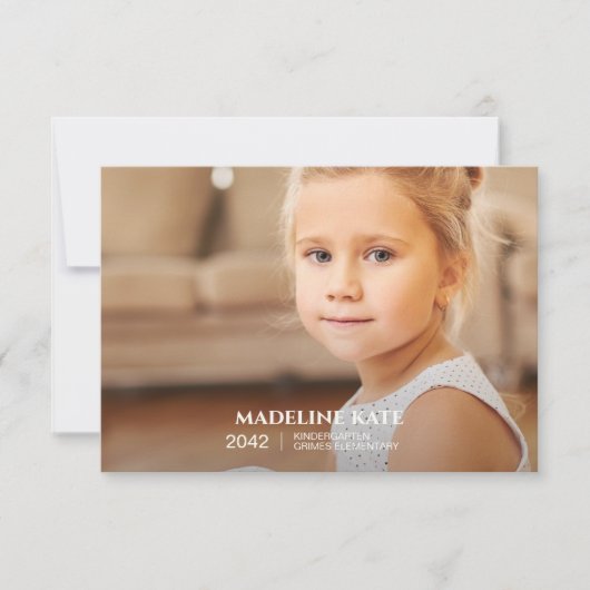 校年写真記念カード (正面)