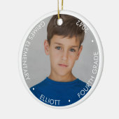 校年記念の写真 セラミックオーナメント (左)