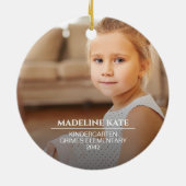 校年記念の写真 セラミックオーナメント (裏面)