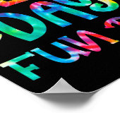 校庭デイおもしろい絞り染めフィールドデイ2022ティーシュ ポスター (角)