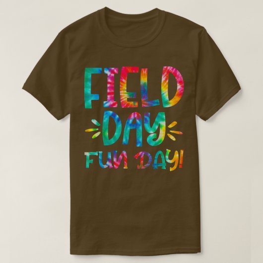 校庭デイおもしろい絞り染めフィールドデイ2022ティーシュ Tシャツ (デザイン正面)