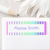 校書名ラベルレインボーストライプカラフルズ ラベル (インサイチュ)