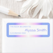 校書名教室ラベル虹グラデーション ラベル (インサイチュ)