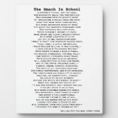 校歌のポスター フォトプラーク (正面)