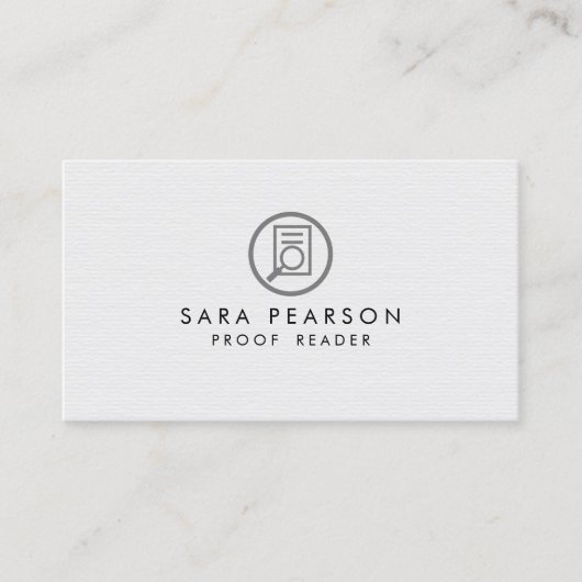 校正リーダー発行 名刺 (正面)