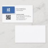 校正者プリント発行QRコード 名刺 (正面/裏面)