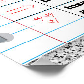 校正者マークのポスター ポスター (角)