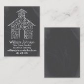 校舎の先生の名刺 名刺 (正面/裏面)