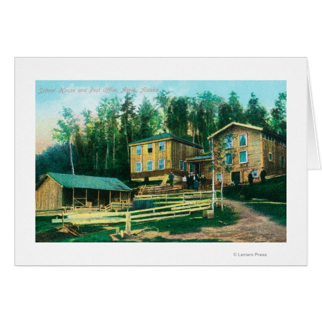 校舎及び郵便局の外観 (正面横)