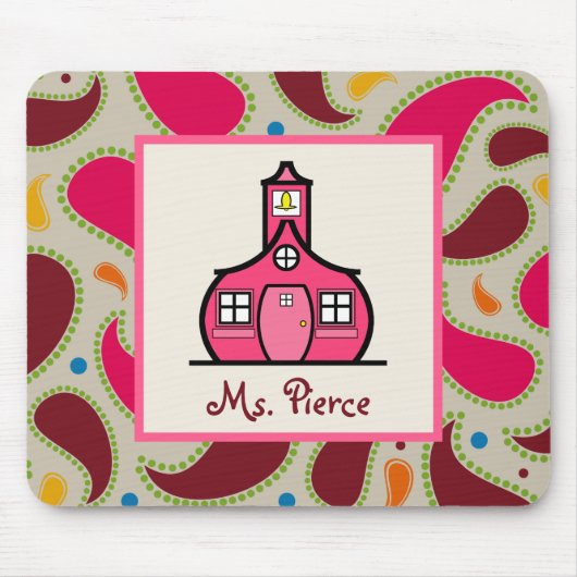 校舎/ペイズリーの先生 マウスパッド (正面)