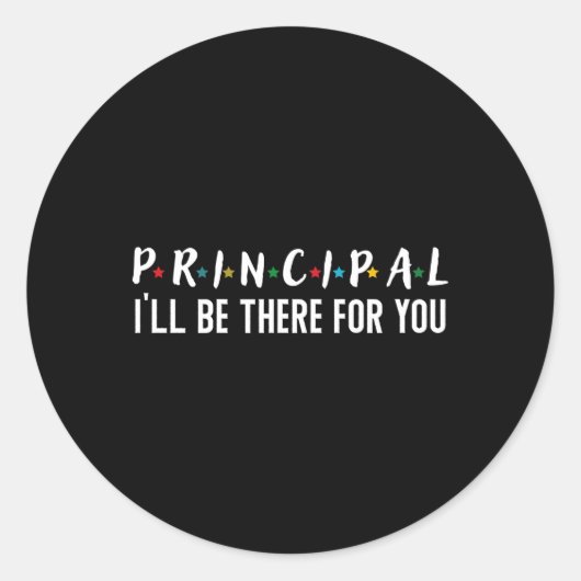 校長お前の新学期 ラウンドシール (正面)