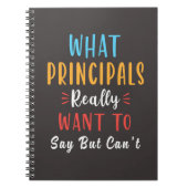 校長が本当に言いたいのは言えないこと ノートブック (正面)