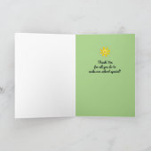 校長ご苦労さまスマイルを顔 サンキューカード (内部)