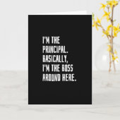 校長です カード (黄色い花)