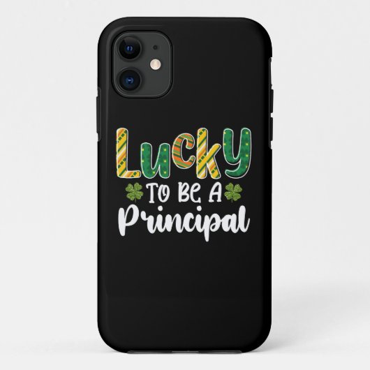 校長でラッキー セントパトリックデー 学校 Case-Mate iPhoneケース (裏面)