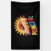 校長になる新学期だ 横断幕 (縦)