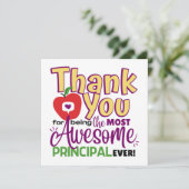 校長に感謝素晴らし カード (スタンド正面)