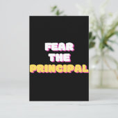 校長を恐れる サンキューカード (スタンド正面)