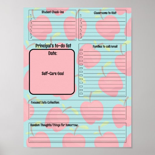 校長カスタマイズTo Doリスト ポスター (正面)