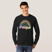 校長レインボーヒョウ学校校長 Tシャツ (正面フル)