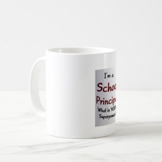 校長先生お前の超大国を気にする コーヒーマグカップ (正面左)