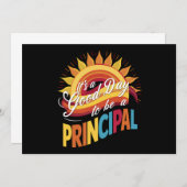 校長先生になって学校が始まるのは最高の日だ 招待状 (正面/裏面)