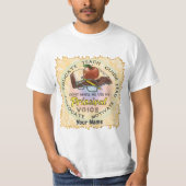 校長先生の声 Tシャツ (正面)