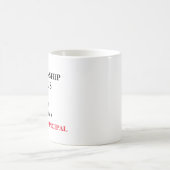 校長先生の恋愛ステータス コーヒーマグカップ (中央)
