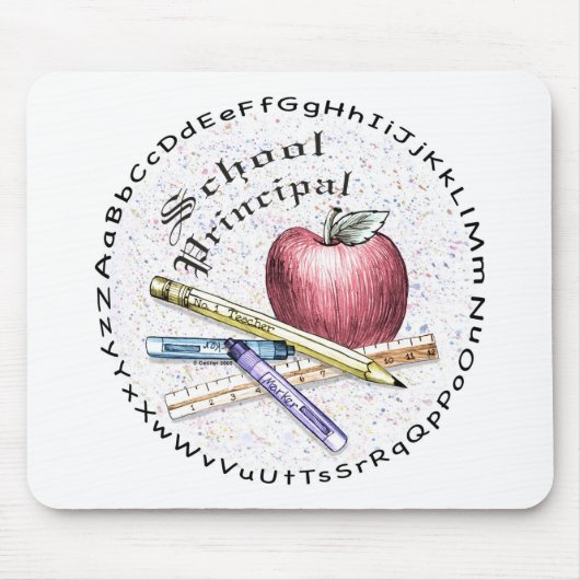 校長先生 マウスパッド (正面)