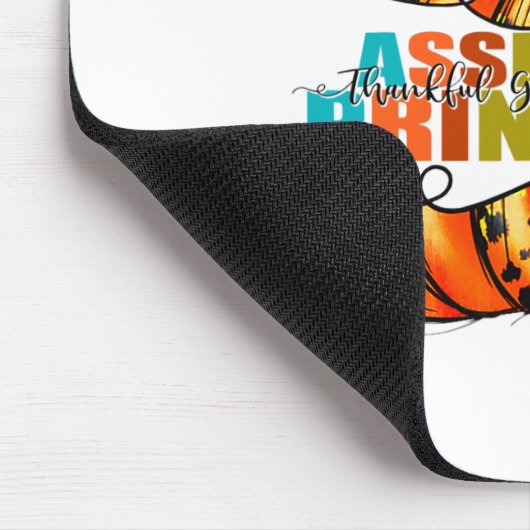 校長先生，感謝の賛美秋に マウスパッド (コーナー)