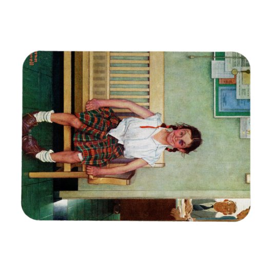 校長室の外 マグネット (横)