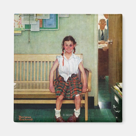 校長室の外 マグネット (正面)