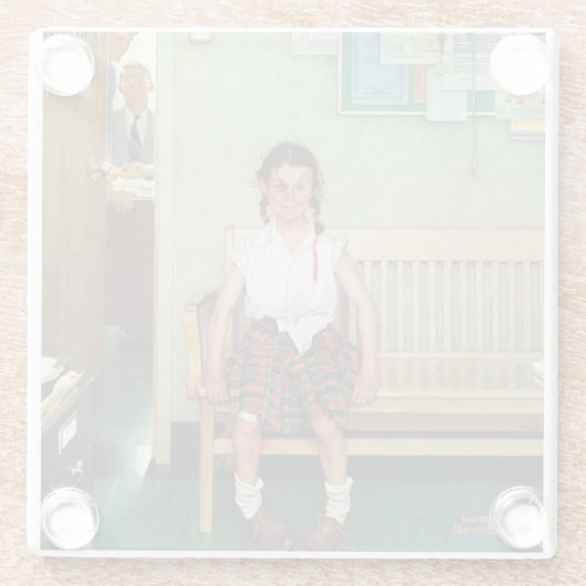 校長室外又は更衣 ガラスコースター (裏面)