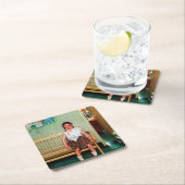 校長室外又は更衣 スクエアペーパーコースター (インサイチュ)