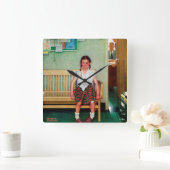 校長室外又は更衣 スクエア壁時計 (ホーム)