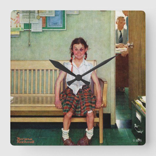 校長室外又は更衣 スクエア壁時計 (正面)