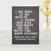 校長感謝のお礼黒板 カード (黄色い花)