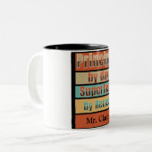 校長日別スーパーヒーローバイリセスカスタム ツートーンマグカップ (正面左)