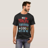 校長生き延び100日の生徒が帰ってきた Tシャツ (正面フル)